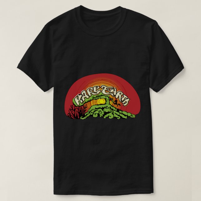 Terra Rara - Camiseta Clássica de Banda Rock Cláss (Frente do Design)