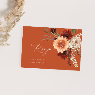 Terra russa e Florais de Champanhe com RSVP de Ref