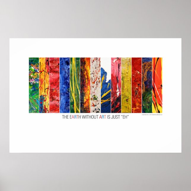 Terra sem Arte é apenas "EH" Poster (Frente)