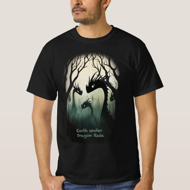 Terra sob camiseta Dragon Rule T-shirt (Frente)