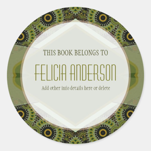 Terra v2: Etiqueta de Placa Redonda (Frente)