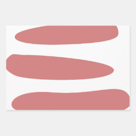 Terra Vermelha e Branco Abstrato