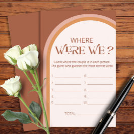 Terracotta Arch Onde estávamos no jogo do chá de p