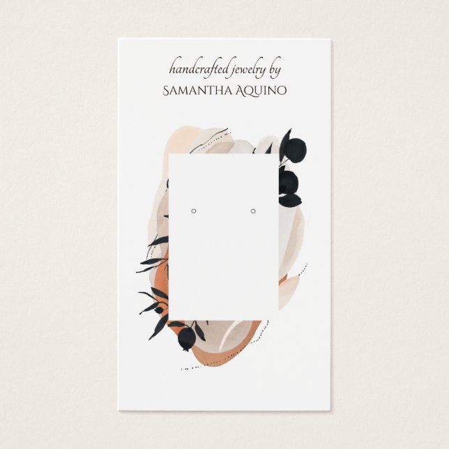 Terracotta Black Drop Earring (Frente)