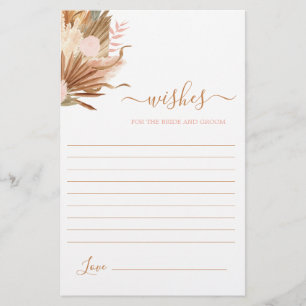 Terracotta Boho deseja o cartão noivo