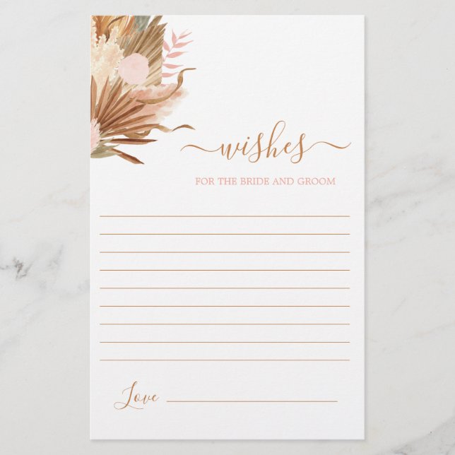 Terracotta Boho deseja o cartão noivo (Frente)