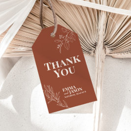 Terracotta Boho - Etiquetas de Casamento Floral