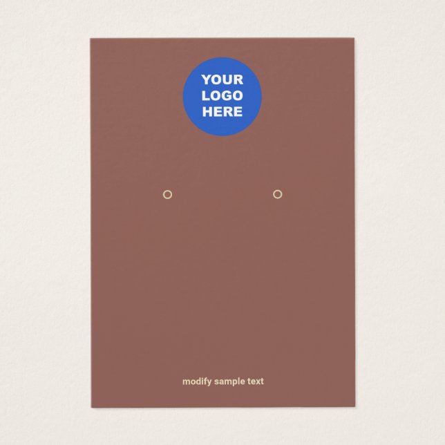 Terracotta Brown Adicione Seu Ecrã De Lado Do Logo (Frente)