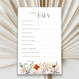 Terracotta Chá de fraldas De Flor Selvagem Deseja 