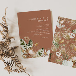 Terracotta chic bohemian botânico moderno elegante