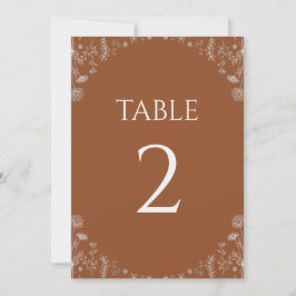 Terracotta| Desenhos De Flores Selvagens Casamento