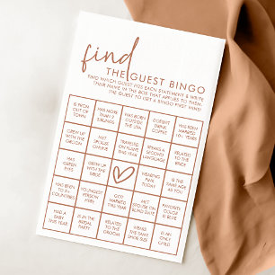 Terracotta e Chá de panela Branco Jogo de Bingo Co