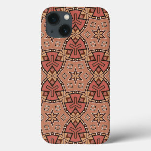 Terracotta e Tan Honeycomb - Padrão do Azulejo