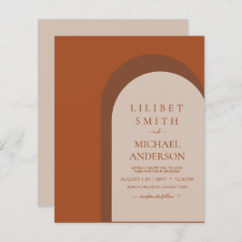 Terracotta Earth Tones Bold Casamento