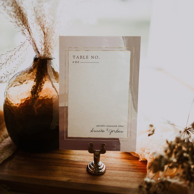 Terracotta Espicado Moderno | Cartão de Número de  (Criador carregado)