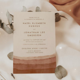 Terracotta Ombre | Convite para Casamento Boho Min