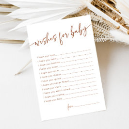 Terracotta quer um Cartão de Aconselhamento Modern