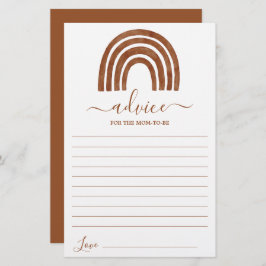 Terracotta Rainbow Advice para a Mãe Ficar