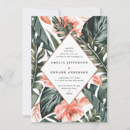 Terracotta sage casamento de folhagem tropical ver