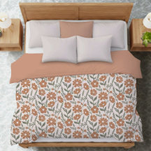 Terracotta Sage Green Botanical Floral Wildflower