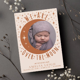 Terracotta sobre o Anúncio de Foto da Lua