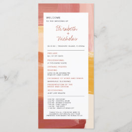 Terracotta Sunrise | Programa de Casamento