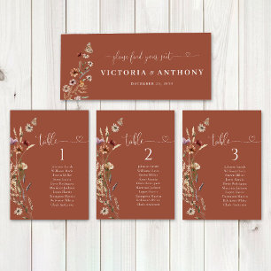 Terracotta Tiny Wildflower Sinal de Mesa