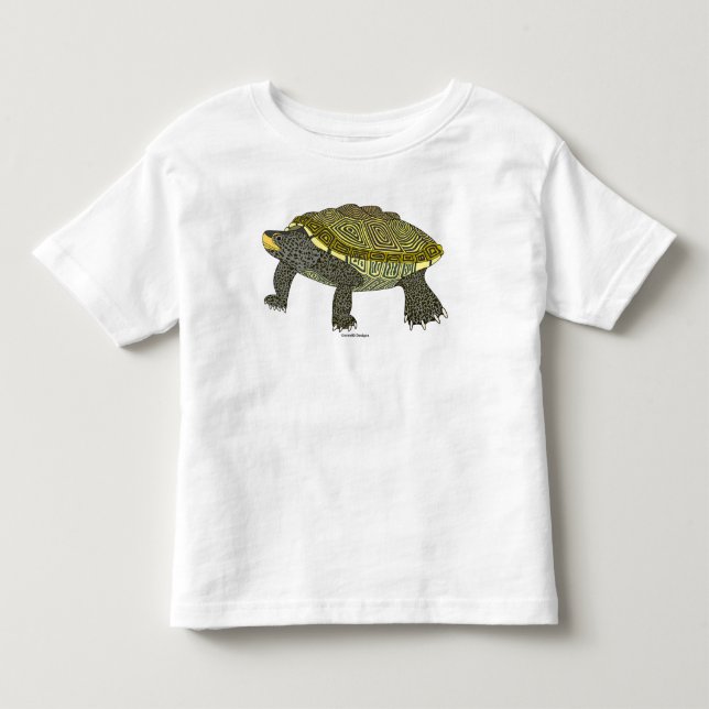 Terrapin (branco) - Camiseta para crianças pequena (Frente)