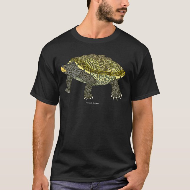 Terrapin (preto) - Camiseta Básica Masculina (Frente)