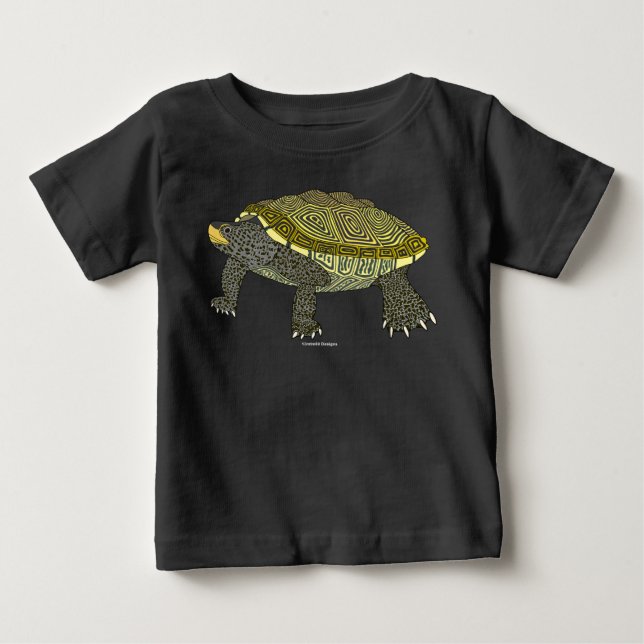 Terrapin (preto) - Camiseta Infantil (Frente)