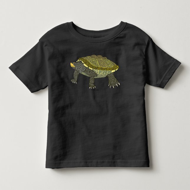 Terrapin (preto) - Camiseta Infantil (Frente)
