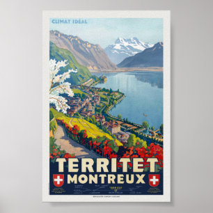 Territet MONX Poster vintage 1924