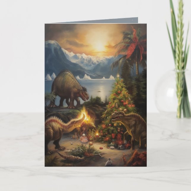 Terrível cartão de Natal Lizard (Frente)