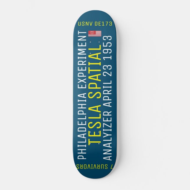 TESLA ESPACIAL Skateboard (Frente)