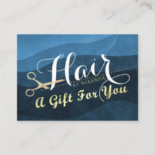 Tesoura de Certificado de Presente de Hairstylist