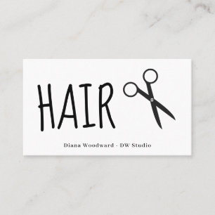 Tesoura Hairdressers Cartão de visita