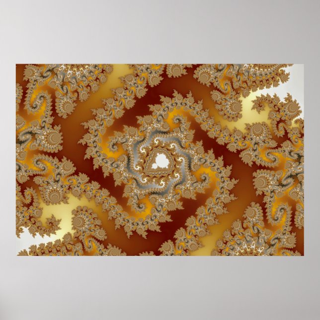 Tesouro - Poster Fractal (Frente)