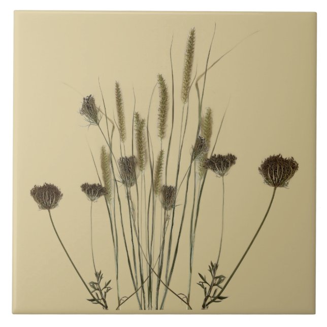 Tesouros têxteis de inverno (A) num Azulejo cerâmi (Frente)