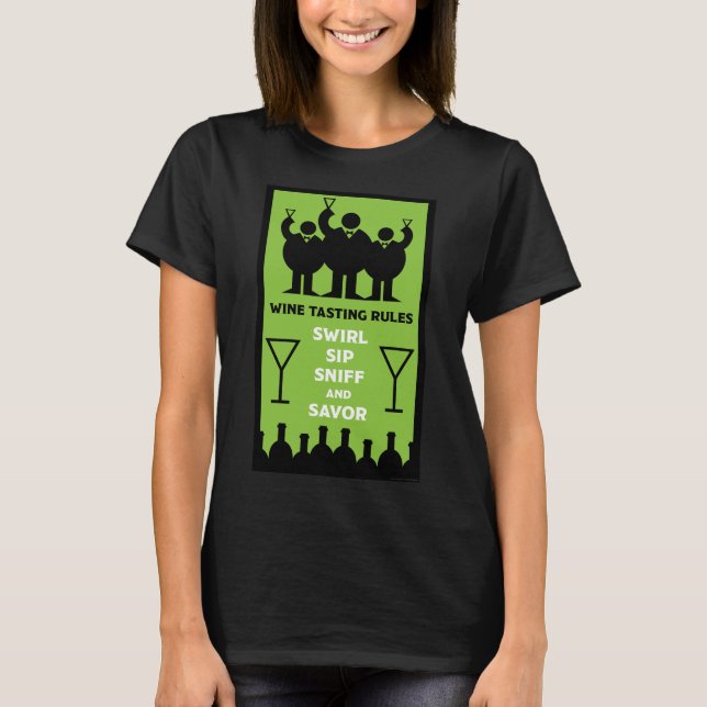 Testadores de vinho T-Shirt (Frente)