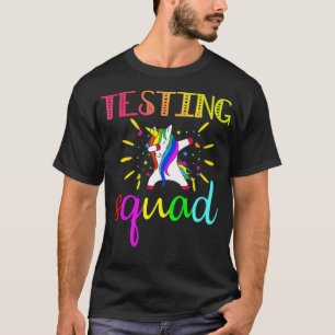 Testando esquadrão Presente T camisa Engraçado P