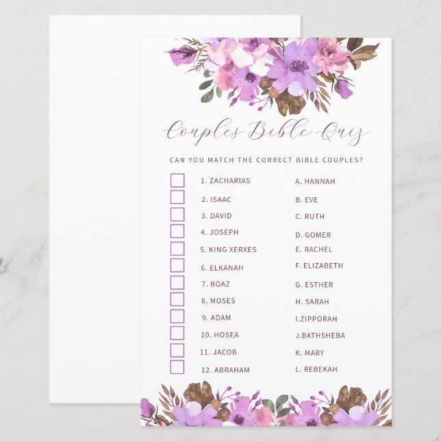 Teste de Bíblia de Casais de chás de panela (Frente/Verso)