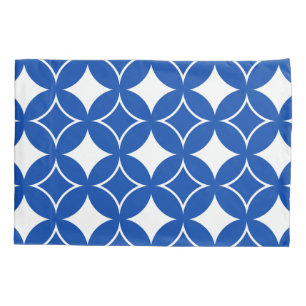 Teste padrão azul e branco do shippo