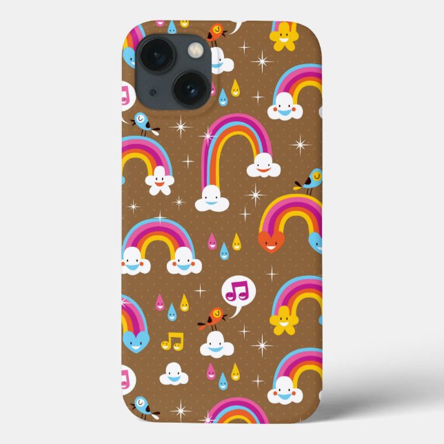 teste padrão bonito dos arcos-íris (Verso)