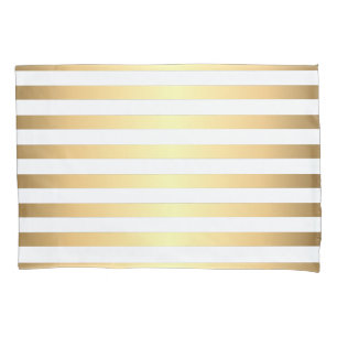 Teste padrão branco Dourado das listras
