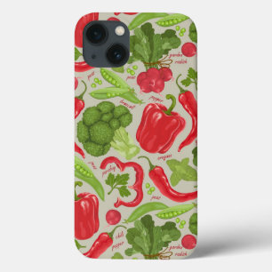 Teste padrão brilhante dos legumes frescos