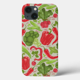 Teste padrão brilhante dos legumes frescos