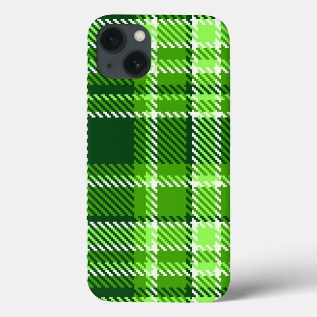 Teste padrão Checkered da cor verde (Verso)