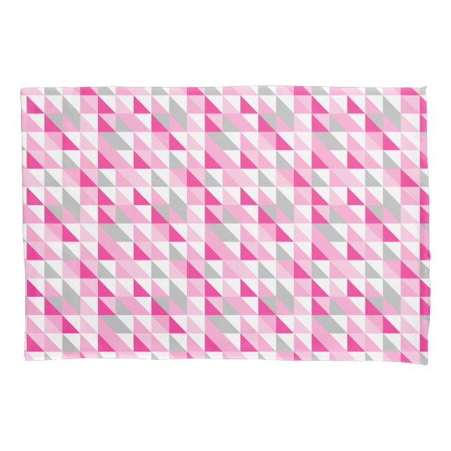 Teste padrão cinzento branco cor-de-rosa (Frente)