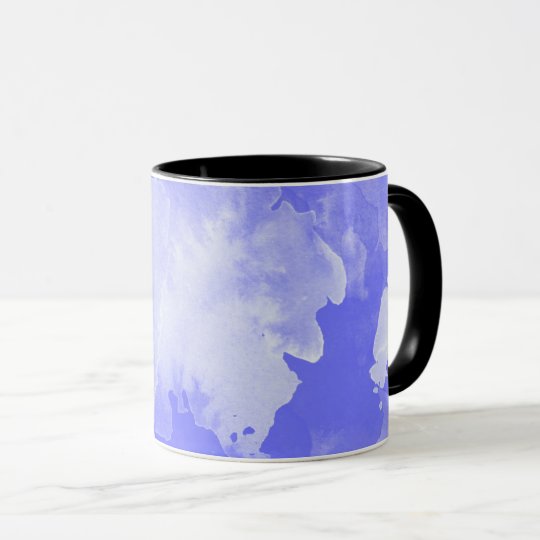 teste padrão da violeta da aguarela caneca