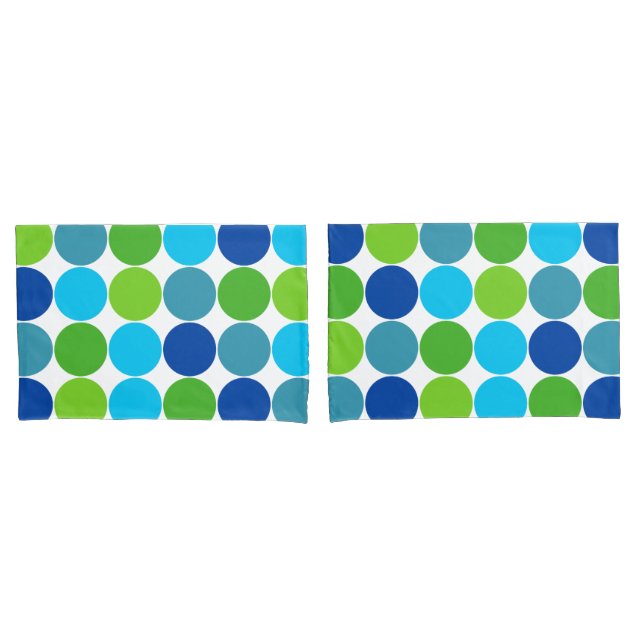 Teste padrão de bolinhas verde e azul (Frente - conjunto)